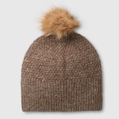 Isotoner Adult Recycled Knit Beanie - Oatmeal Heather : Target