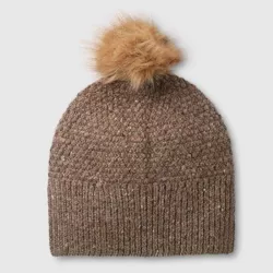 Isotoner Adult Recycled Knit Beanie - Oatmeal Heather