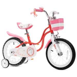 RoyalBaby Princess Girl Kids Bicycle with Training Wheels - 1 of 4