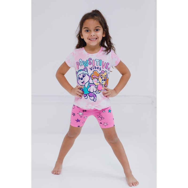 Paw Patrol Everest Skye Skye and Everest Graphic T-Shirt & Shorts Pink, 4 of 8