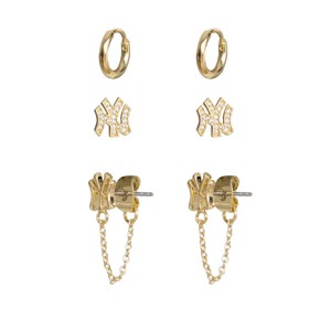 Bijoux Sport by Luv Aj MLB Logo Chain Link Earring Set 