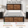 Twin/Full/Queen Size Bed Frame with Wood Headboard and Footboard, 14 Inch Platform Mattress Foundation, No Box Spring Needed Bed - 4 of 4