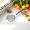 Unique Bargains Food Strainer Walnut Small Hand Wash Stainless Steel Brown 1 Pc - 2 of 4