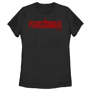 Women's Peacemaker Red Distressed Logo T-Shirt - 1 of 4