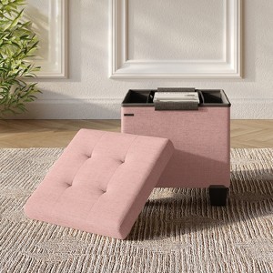StorageBud Storage Ottoman for Bedroom End of Bed, Fabric Storage Bench, Large Storage Ottoman Bench, Entryway Bench with Storage - 1 of 4