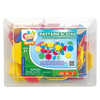 Thames & Kosmos Kids First Math: Pattern Blocks Math Kit with Activity Cards