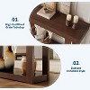 46-Inch Wooden Console Table, Narrow Farmhouse Entryway/Sofa Table, Rectangular Hallway/Foyer Accent for Living Room, Easy Assembly, Walnut Finish - 3 of 4