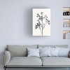 Trademark Fine Art - Yuyu Pont Blue Flowers 1 Canvas Art - 2 of 4