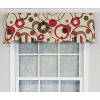 RLF Home Spheres Petticoat 100% Cotton with Fully Lined 3" Rod Pocket Valnance for Windows 50" x 15" Multi - 2 of 4