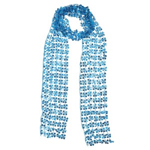 Unique Bargains Sequined Cut-Out Scarf 1 Pc - 1 of 4