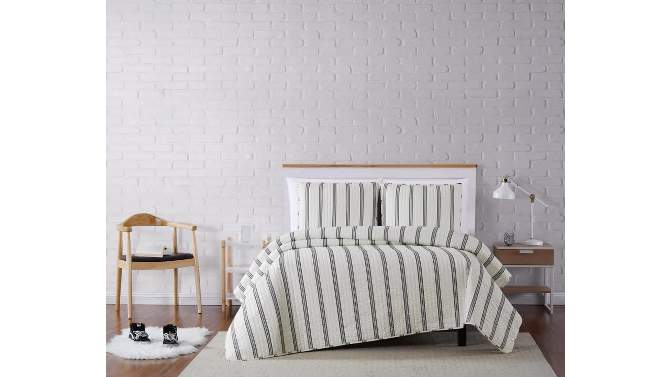 Truly Soft Everyday Millenial Stripe Quilt Set, 2 of 8, play video