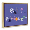 Stupell Industries Eclectic Happy Halloween Floating Frame Canvas Art - 2 of 4