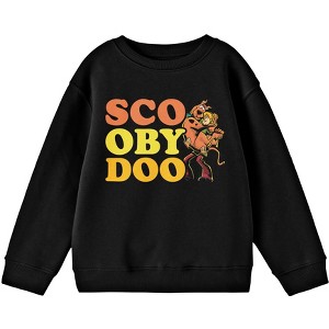 Scooby Doo Shaggy And Scooby Men's Black Long Sleeve Shirt - 1 of 1