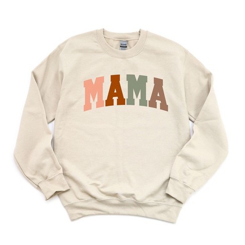 Simply Sage Market Women's Graphic Sweatshirt Mama Block Colorful Bold - S  - Dust