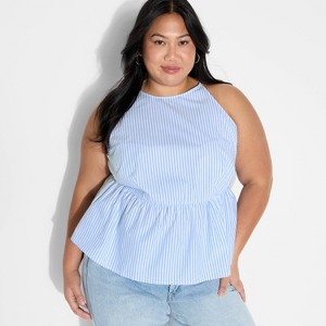 Women's High Neck Babydoll Halter Top - Wild Fable™ - 1 of 3