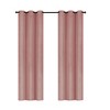 Embossed Solid Blackout Grommet Curtain Panels (Set of 2) - 2 of 3