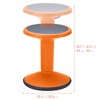 ECR4Kids SitWell Wobble Stool, Adjustable Height, 1 - 2 of 4