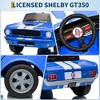 Jojoka 24V Licensed Shelby GT350 Ride-On Car, Ford Kids Electric Vehicle 2 Seater, Remote Control, LED Lights - 4 of 4