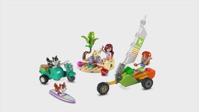 LEGO Friends Surfing Dogs and Scooter Adventure Pretend Play