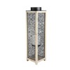 Melrose 26" Contemporary Wooden and Black Metal Decorative Candle Lanterns - 2 of 2