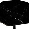 NicBex 32" Modern Round Dining Table with Printed White Marble Table Top, End Table for 4, Leisure Coffee Table for Dining Room, Living Room - 4 of 4