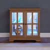 Lyngins Storage Cabinet with Adjustable Shelves,Bathroom Cabinet with Lattice Doors for Living Room,Bathroom - 2 of 2