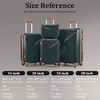 Lyngins 14/20/24/28 Inch 4PCs Hardside Luggage Sets with TSA Lock,Spinner Wheels,Carry on Luggage,Expanable Lightweight Family Suitcases - 3 of 4