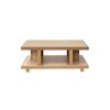 49" Wood Coffee Table with Open Shelf, No Assembly Required, Ideal for Living Room or Family Room - 3 of 4
