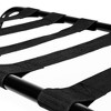 Luggage Rack, Portable Metal 100LBS Capacity – Heavy Duty Nylon Straps Daily Use Black (680×400×560mm) - 2 of 4