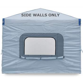 Aoodor Canopy Sidewall Replacement with 2 Side Zipper and Windows for 10' x 10' Pop Up Canopy Tent (Sidewall Only)