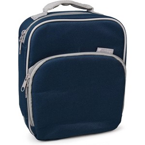 Bentology Insulated Lunch Box w Snack Pocket & Water Bottle Holder-Boys or Kids Blue School Lunchbox Tote Keeps Food Hotter or Colder Longer - 1 of 4