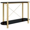 vidaXL Console Table Black 43.3 in.x15 in.x29.5 in. Engineered Wood - 2 of 4