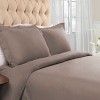 Flannel Cotton Modern Solid Fuzzy Duvet Cover Set With Pillow Shams by Blue Nile Mills - 2 of 4