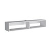 INFURNIC TV Stands and Consoles Wall Mounted Media Shelf with Two Storage Compartments and Cable Management for Living Room, White, 65"*18"*3.6" - 4 of 4