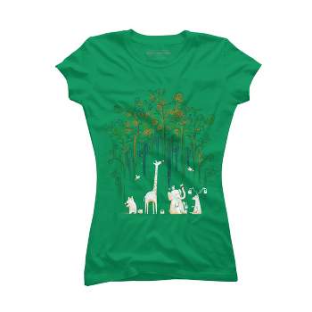 Junior's Design By Humans Repaint the forest By radiomode T-Shirt