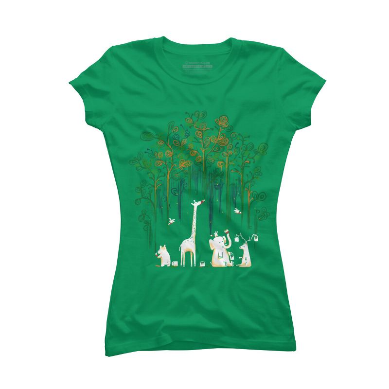 Junior's Design By Humans Repaint the forest By radiomode T-Shirt, 1 of 4