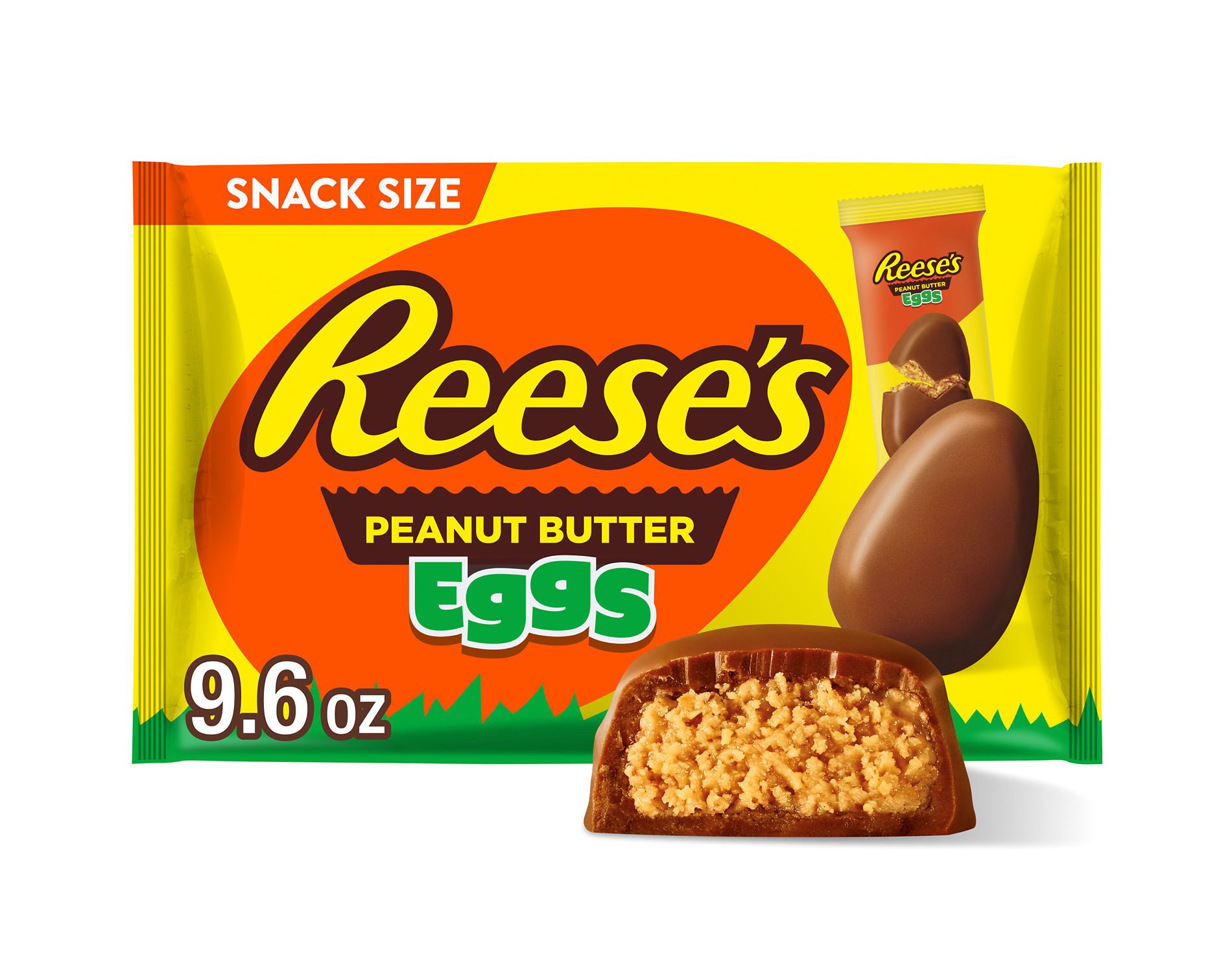 Reese's Milk Chocolate Peanut Butter Easter Egg Candy Snack Size - 9.6oz