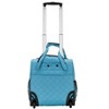 Rockland Melrose Upright Wheeled Underseater Carry-On Luggage Turquoise 15-Inch - 3 of 4