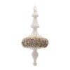 Modern Glass Finial Ornament with Gold Bead Accent (Set of 6) - 4 of 4