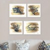 4-PC Vignette Gold Sea Collection White Framed Wall Art for Living Room, Bedroom Wall Art Print for Home Decor by Bluebird Barn - 3 of 4