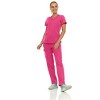 Medichic Women's Medical Scrubs Set- V-Neck with Flare Pant - 2 of 4