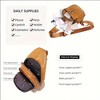 Paaaawaters Sling Bag For Women, Multi Pockets CrossBody Bags, Purses Fanny Packs, Vegan Retro Leather Braiding Sling Backpack for Travel - 4 of 4