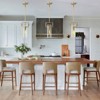 CityFurn 1-Light Cylinder Glass Pendant for Kitchen Island - 2 of 4