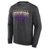 NCAA Washington Huskies Men's Crew Neck Fleece Gray Sweatshirt - image 2 of 3