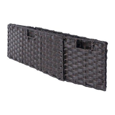 Melanie Chocolate Woven Polypropylene Foldable Basket Set