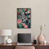 Art Remedy Zebra Hidden in Tropics Tropical Jungle Animals Wall Art Framed - 2 of 4