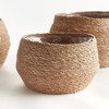 Plum & Post Seagrass Round Tapered Baskets, Set of 3 - Natural Color - 2 of 4