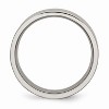 Black Bow Jewelry Titanium, 8mm Dual Finish Flat Unisex Comfort Fit Band - 2 of 4