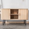Nordlys 2-Door Solid Wood and Metal TV Stand Exotic Boho Living Room - 3 of 4