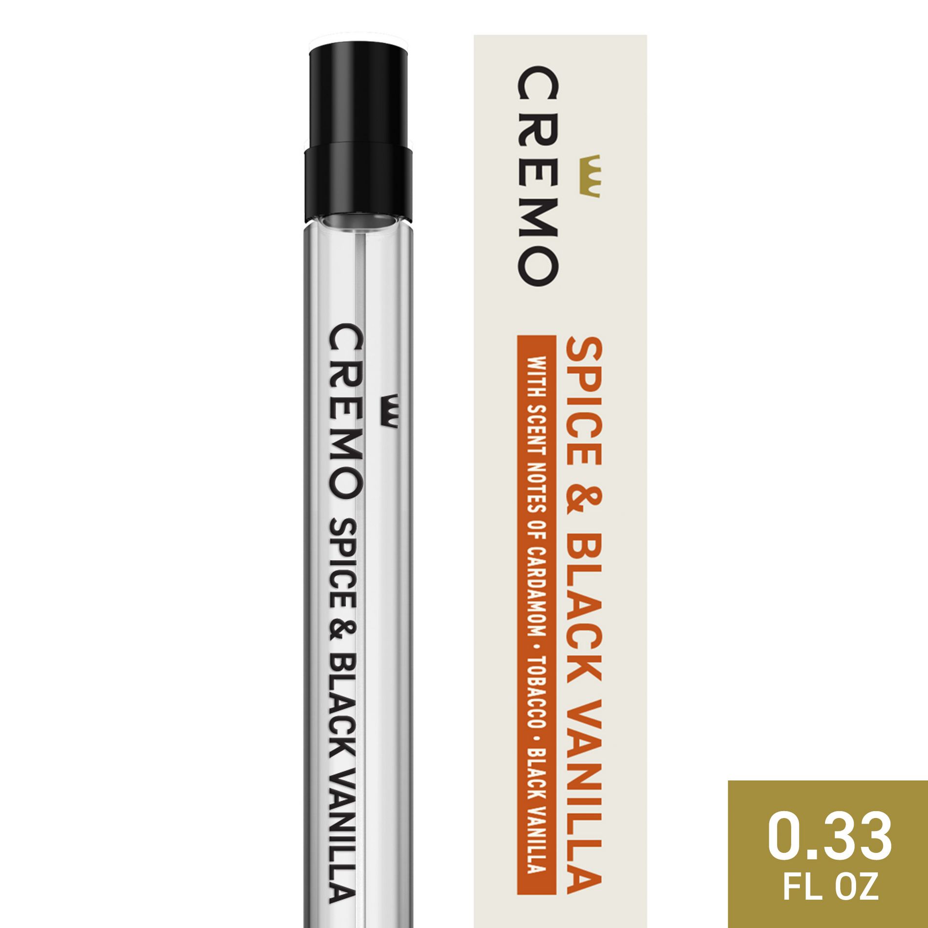 Cremo Cologne - Spice & Black Vanilla - 0.33 fl oz